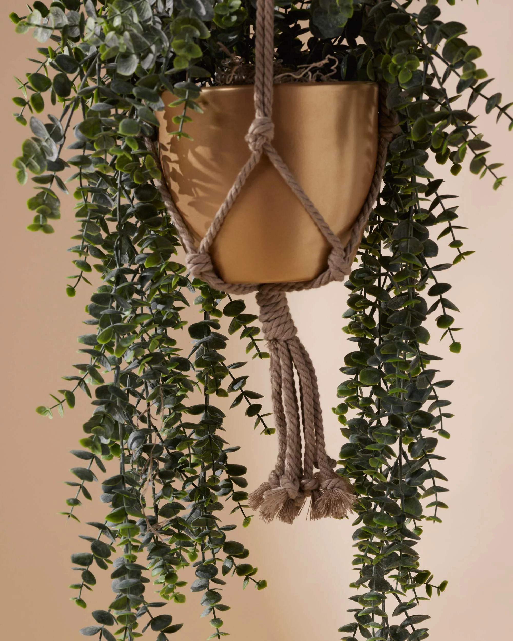 Kunst hangplant Eucalyptus 70 cm in pot - Image 6