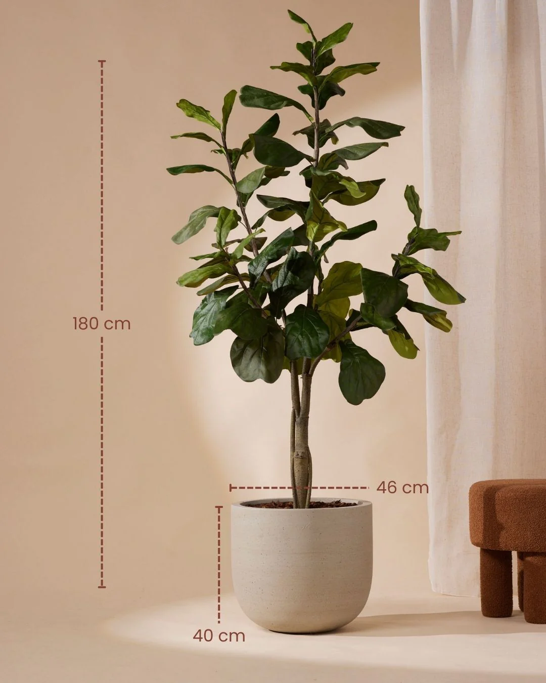 Kunstplant Ficus lyrata 180 cm - Image 5